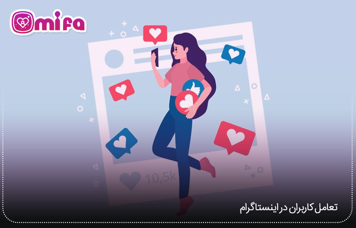 تعامل کاربران در اینستاگرام